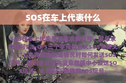 SOS在车上代表什么