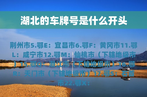 湖北的车牌号是什么开头