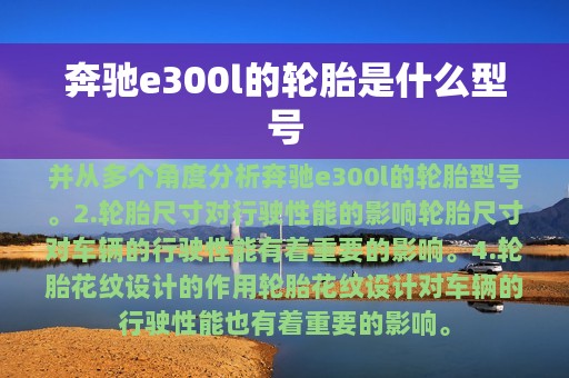 奔驰e300l的轮胎是什么型号