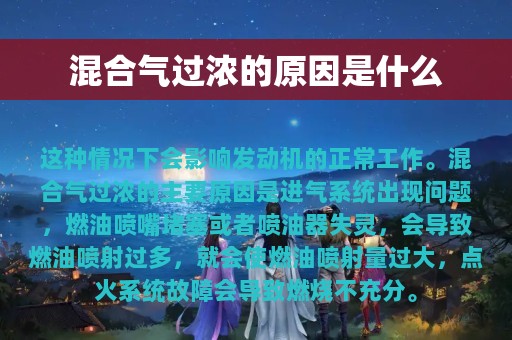 混合气过浓的原因是什么