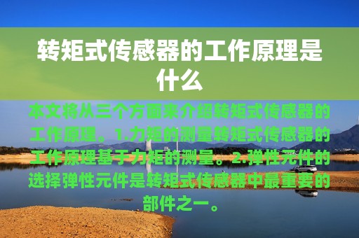 转矩式传感器的工作原理是什么