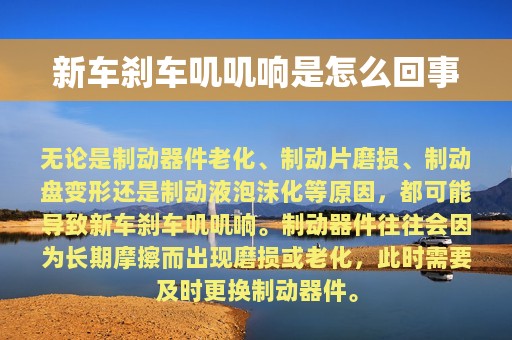 新车刹车叽叽响是怎么回事