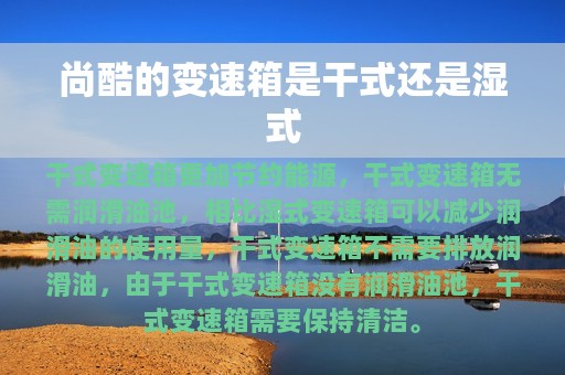 尚酷的变速箱是干式还是湿式