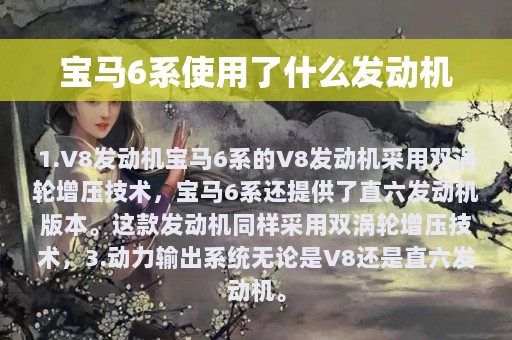 宝马6系使用了什么发动机