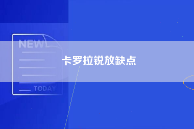 卡罗拉锐放缺点