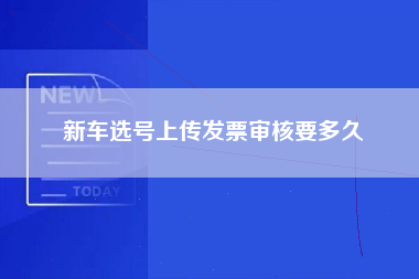 新车选号上传发票审核要多久