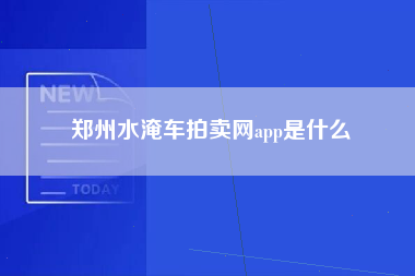 郑州水淹车拍卖网app是什么