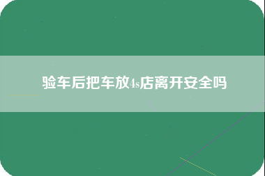 验车后把车放4s店离开安全吗