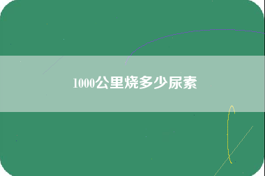 1000公里烧多少尿素