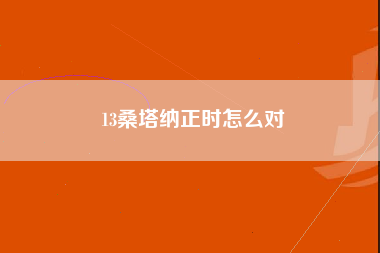 13桑塔纳正时怎么对