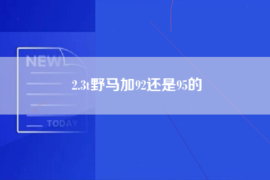 2.3t野马加92还是95的