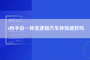 6挡手自一体变速箱汽车体验感好吗