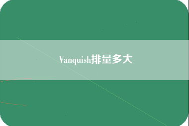 Vanquish排量多大