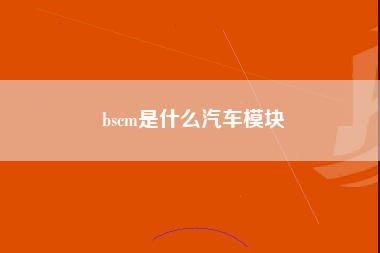 bscm是什么汽车模块