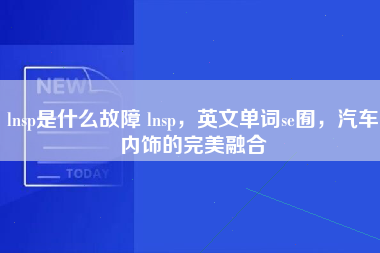 lnsp是什么故障 lnsp，英文单词se囿，汽车内饰的完美融合