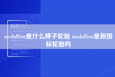 medallion是什么牌子轮胎 medallion是新国标轮胎吗