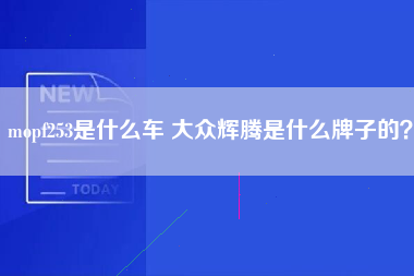 mopf253是什么车 大众辉腾是什么牌子的？