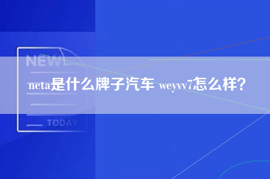 neta是什么牌子汽车 weyvv7怎么样？