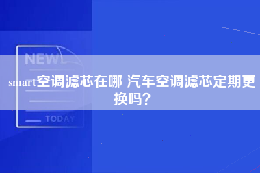 smart空调滤芯在哪 汽车空调滤芯定期更换吗？