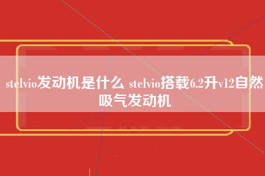 stelvio发动机是什么 stelvio搭载6.2升v12自然吸气发动机