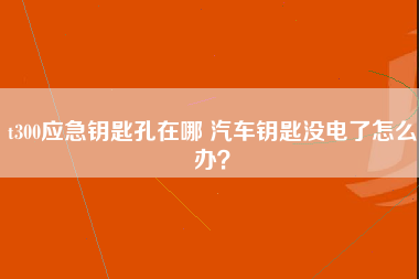 t300应急钥匙孔在哪 汽车钥匙没电了怎么办？