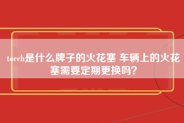 torch是什么牌子的火花塞 车辆上的火花塞需要定期更换吗？