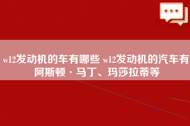 w12发动机的车有哪些 w12发动机的汽车有阿斯顿·马丁、玛莎拉蒂等