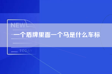 一个盾牌里面一个马是什么车标