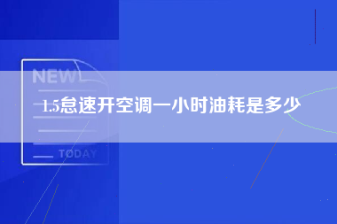 1.5怠速开空调一小时油耗是多少