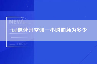 1.6l怠速开空调一小时油耗为多少