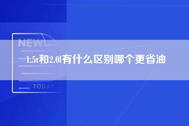 1.5t和2.0l有什么区别哪个更省油