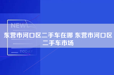 东营市河口区二手车在哪 东营市河口区二手车市场