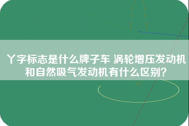 丫字标志是什么牌子车 涡轮增压发动机和自然吸气发动机有什么区别？