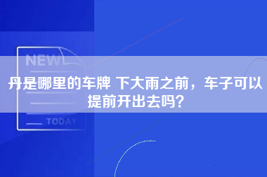 丹是哪里的车牌 下大雨之前，车子可以提前开出去吗？