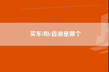 买车l和t省油是哪个