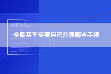 全款买车需要自己办理哪些手续