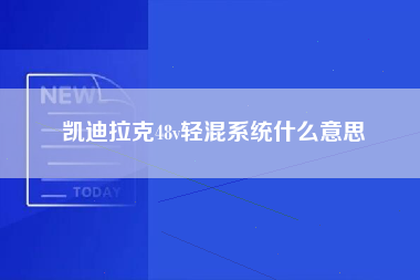 凯迪拉克48v轻混系统什么意思