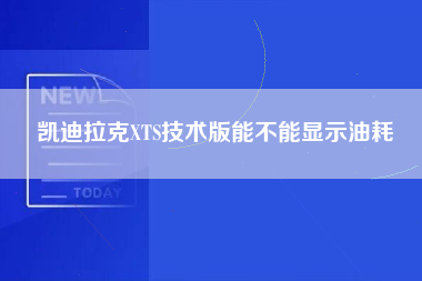 凯迪拉克XTS技术版能不能显示油耗