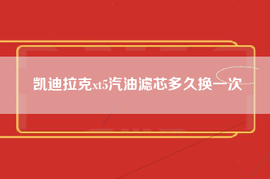 凯迪拉克xt5汽油滤芯多久换一次