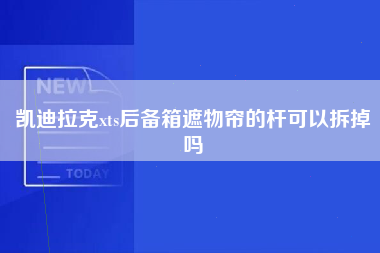 凯迪拉克xts后备箱遮物帘的杆可以拆掉吗