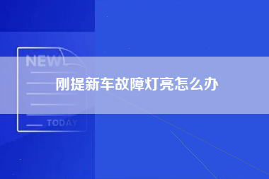 刚提新车故障灯亮怎么办