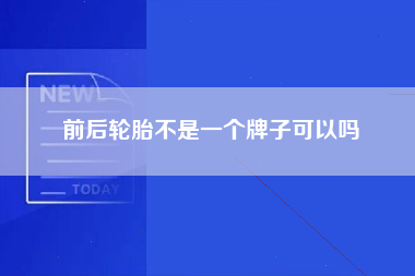 前后轮胎不是一个牌子可以吗