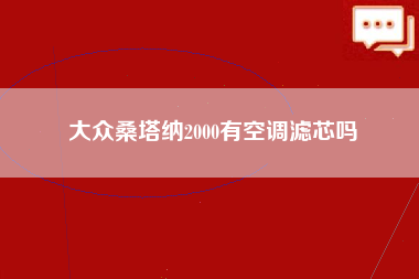 大众桑塔纳2000有空调滤芯吗