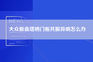 大众新桑塔纳门板共振异响怎么办