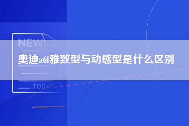 奥迪a6l雅致型与动感型是什么区别