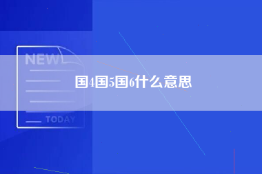 国4国5国6什么意思