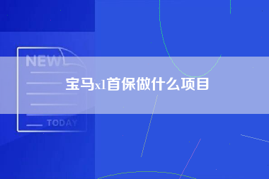 宝马x1首保做什么项目