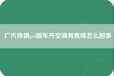 广汽传祺gs4新车开空调有焦味怎么回事