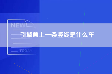 引擎盖上一条竖线是什么车