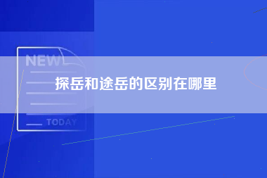 探岳和途岳的区别在哪里